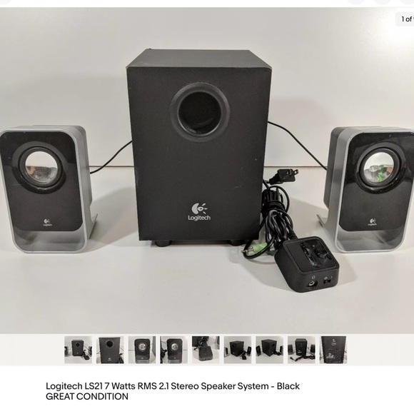 Other - Logitech LS21 7 Watt RMS (FTC) 2.1 stereo speaker system